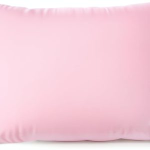 Rose Small Shredded Memory Foam Pillow for Travel and Camping - Compressible Medium Firm Bed Pillow, Breathable Cover, Machine Washable, Backpacking, Airplane and Car