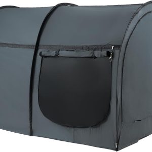 VEVOR Bed Tent, 75" x 54" x 47" Full Size 4 Doors Block Out Light Sleeping Bed Canopy Breathable Dream Tent with 0.28 in Fiber Poles on Bed Privacy for Kids and Adult Indoor Sleeping Tent