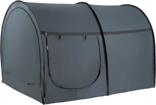 VEVOR Bed Tent, 75" x 54" x 47" Full Size 4 Doors Block Out Light Sleeping Bed Canopy Breathable Dream Tent with 0.28 in Fiber Poles on Bed Privacy for Kids and Adult Indoor Sleeping Tent - Image 12